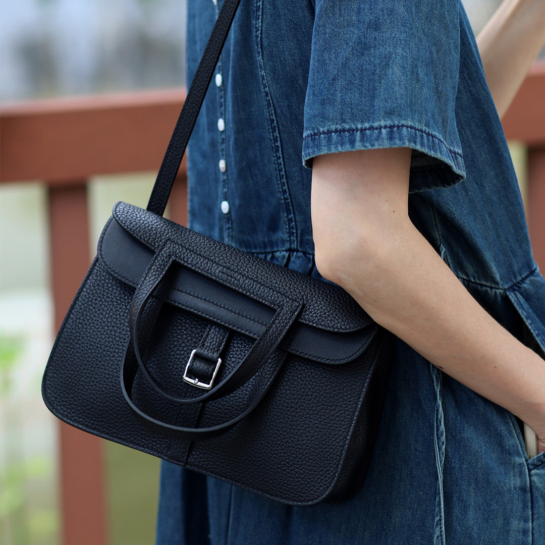 FingerArt Leather Handmade DIY Kit for HAZAN BAG, Can Be Handheld or Crossbody