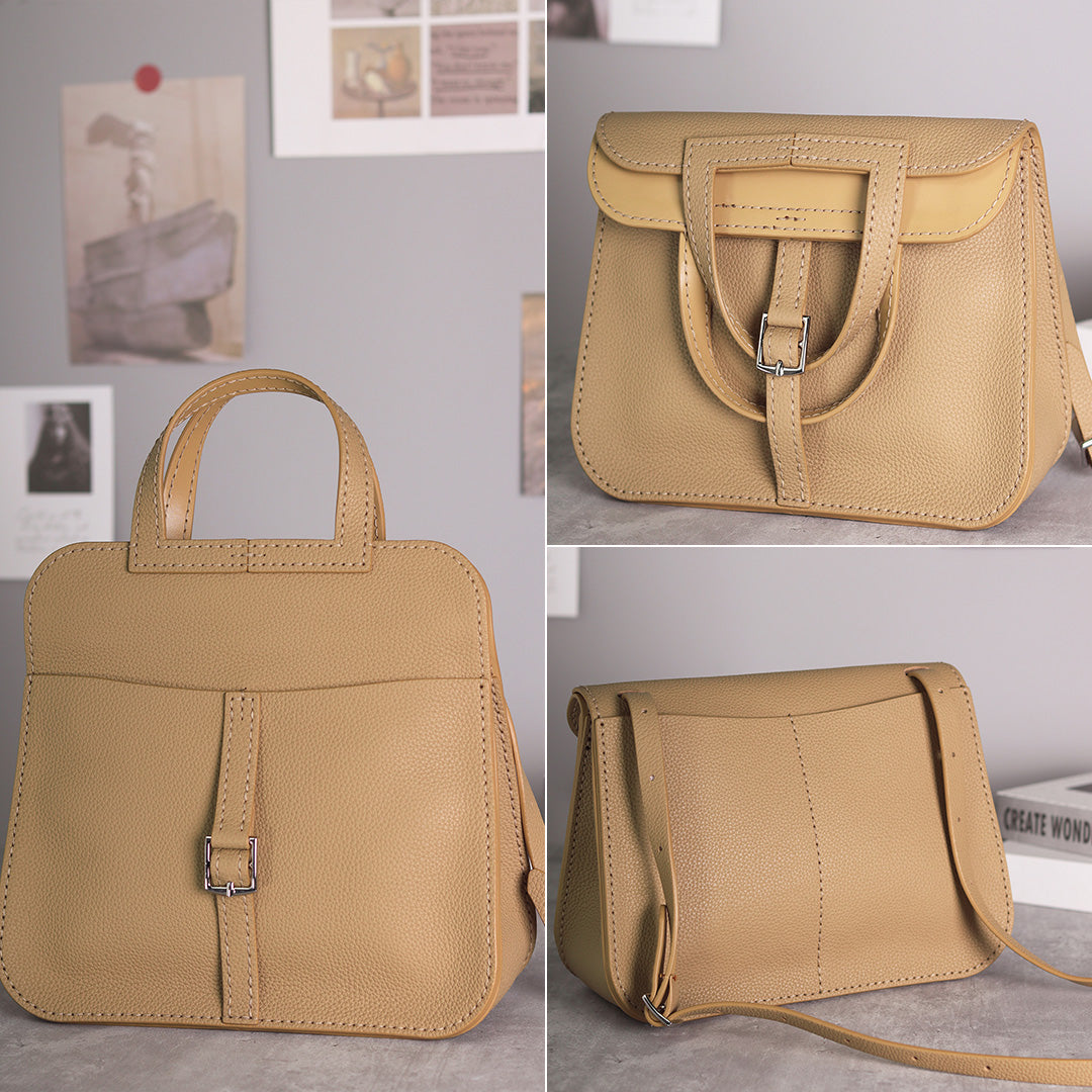 FingerArt Leather Handmade DIY Kit for HAZAN BAG, Can Be Handheld or Crossbody