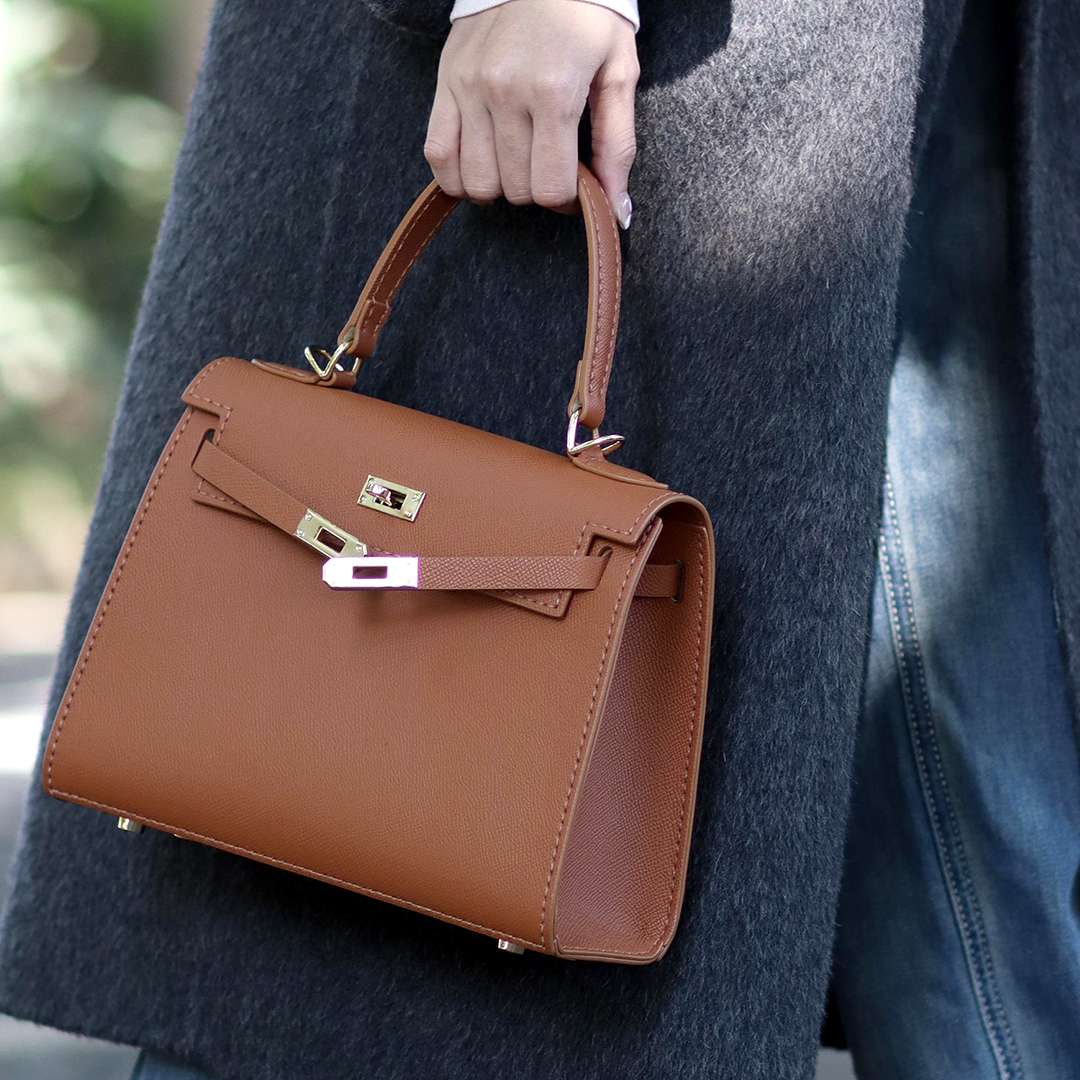 FingerArt Leather Larger Kelly Bag Full Leather DIY Kit