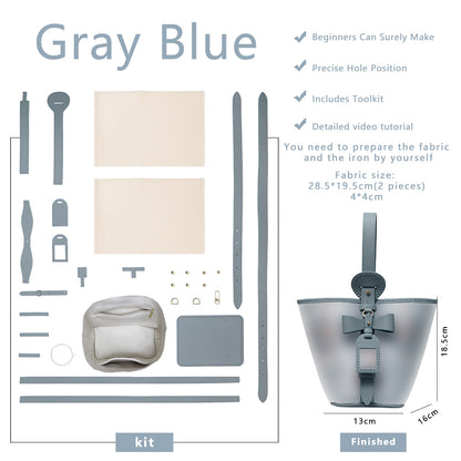 Fingerart Leather DIY Hand-Sewn Bag Kit – Bownot Accent Leather & Fabric Bag