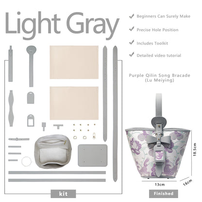 Fingerart Leather DIY Hand-Sewn Bag Kit – Bownot Accent Leather & Fabric Bag