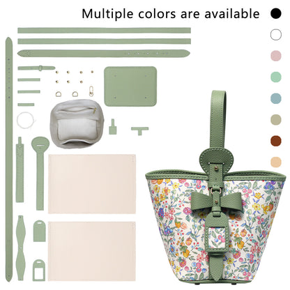 Fingerart Leather DIY Hand-Sewn Bag Kit – Bownot Accent Leather & Fabric Bag