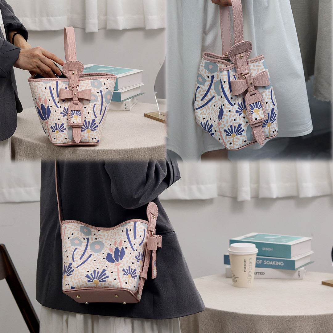 Fingerart Leather DIY Hand-Sewn Bag Kit – Bownot Accent Leather & Fabric Bag