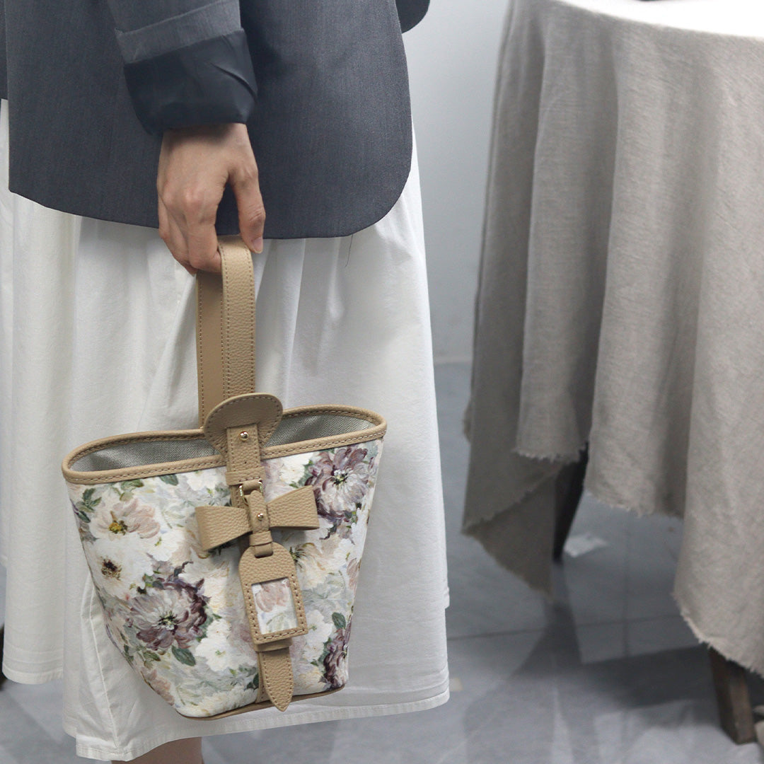 Fingerart Leather DIY Hand-Sewn Bag Kit – Bownot Accent Leather & Fabric Bag