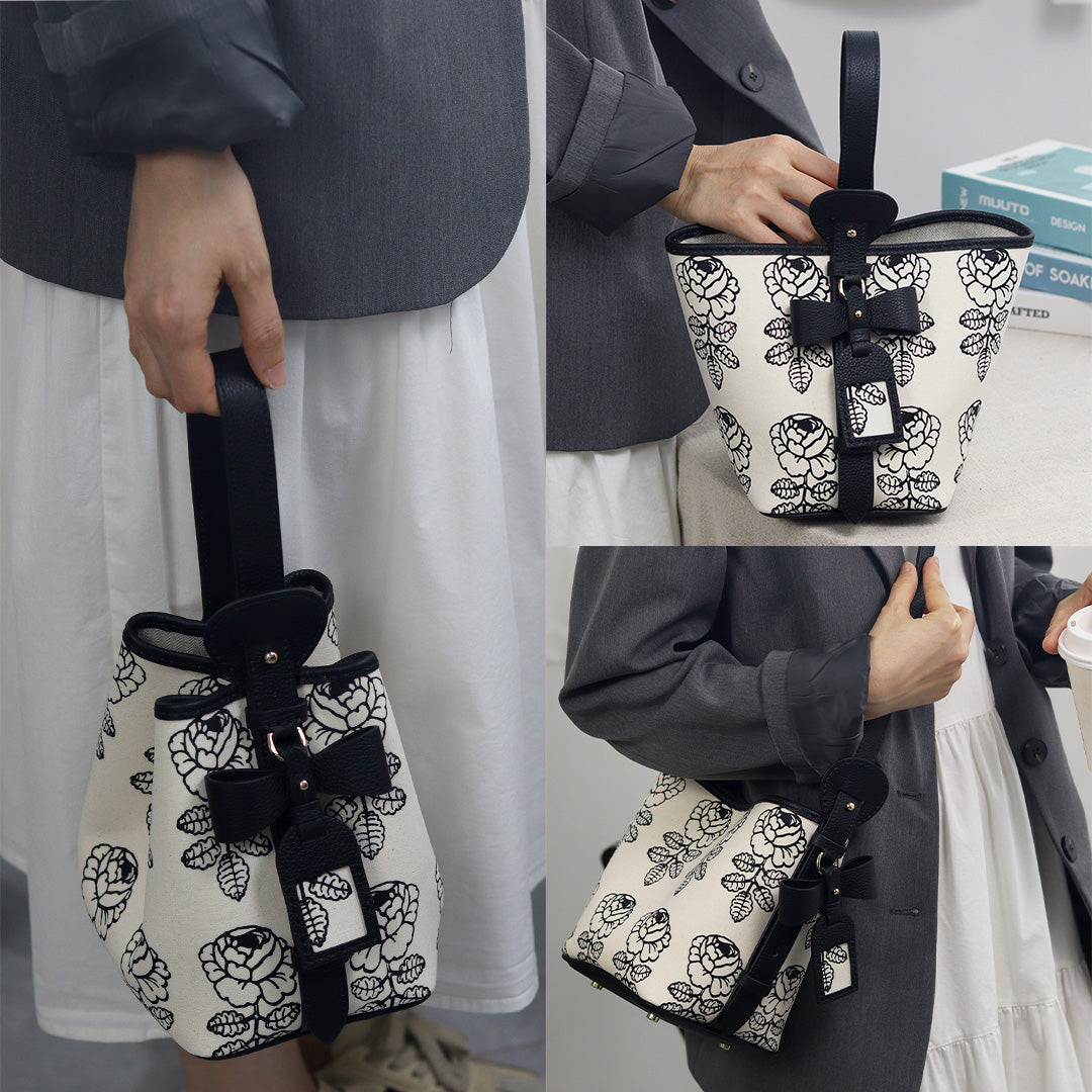 Fingerart Leather DIY Hand-Sewn Bag Kit – Bownot Accent Leather & Fabric Bag