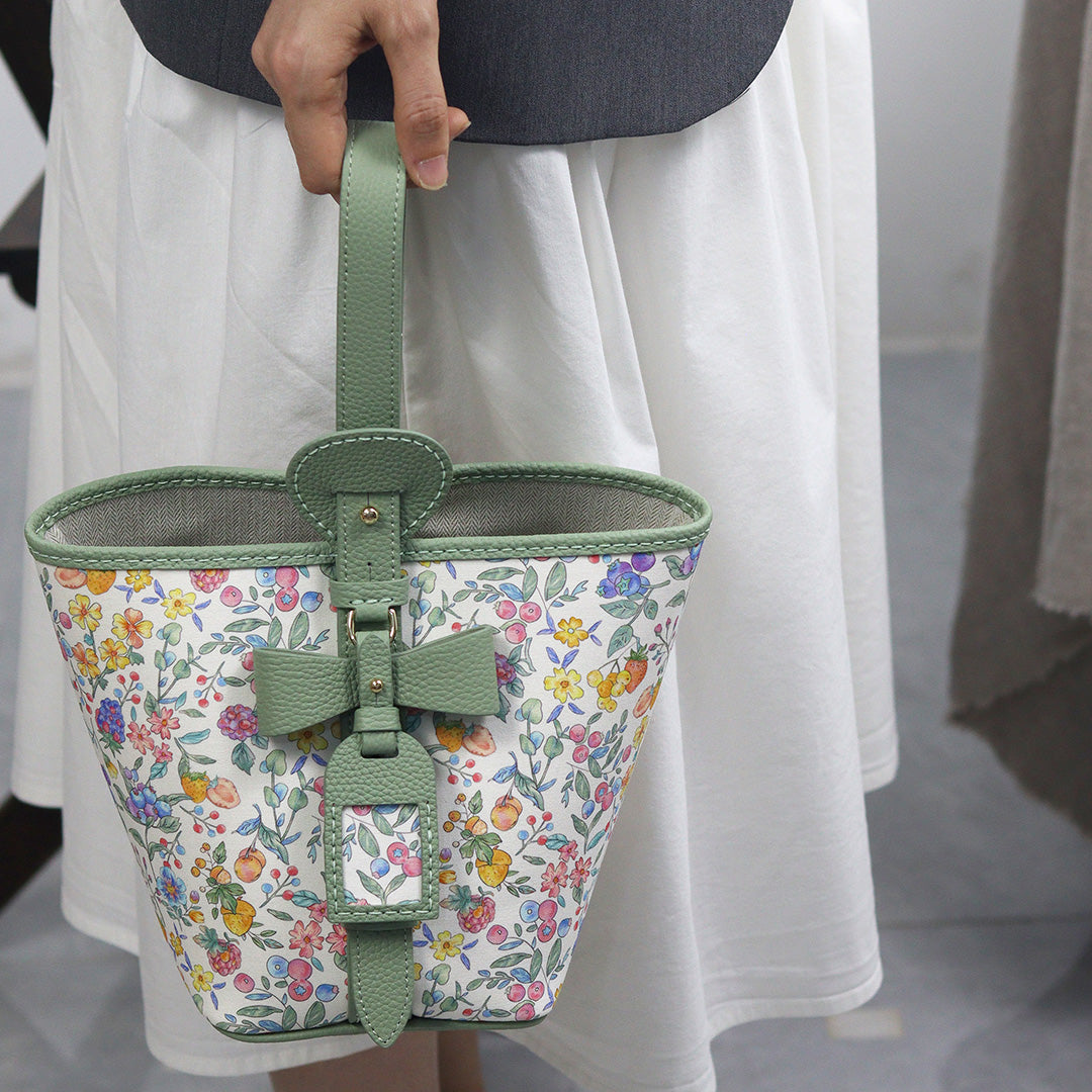 Fingerart Leather DIY Hand-Sewn Bag Kit – Bownot Accent Leather & Fabric Bag