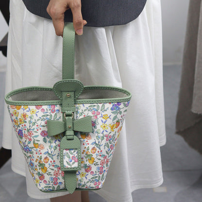 Fingerart Leather DIY Hand-Sewn Bag Kit – Bownot Accent Leather & Fabric Bag