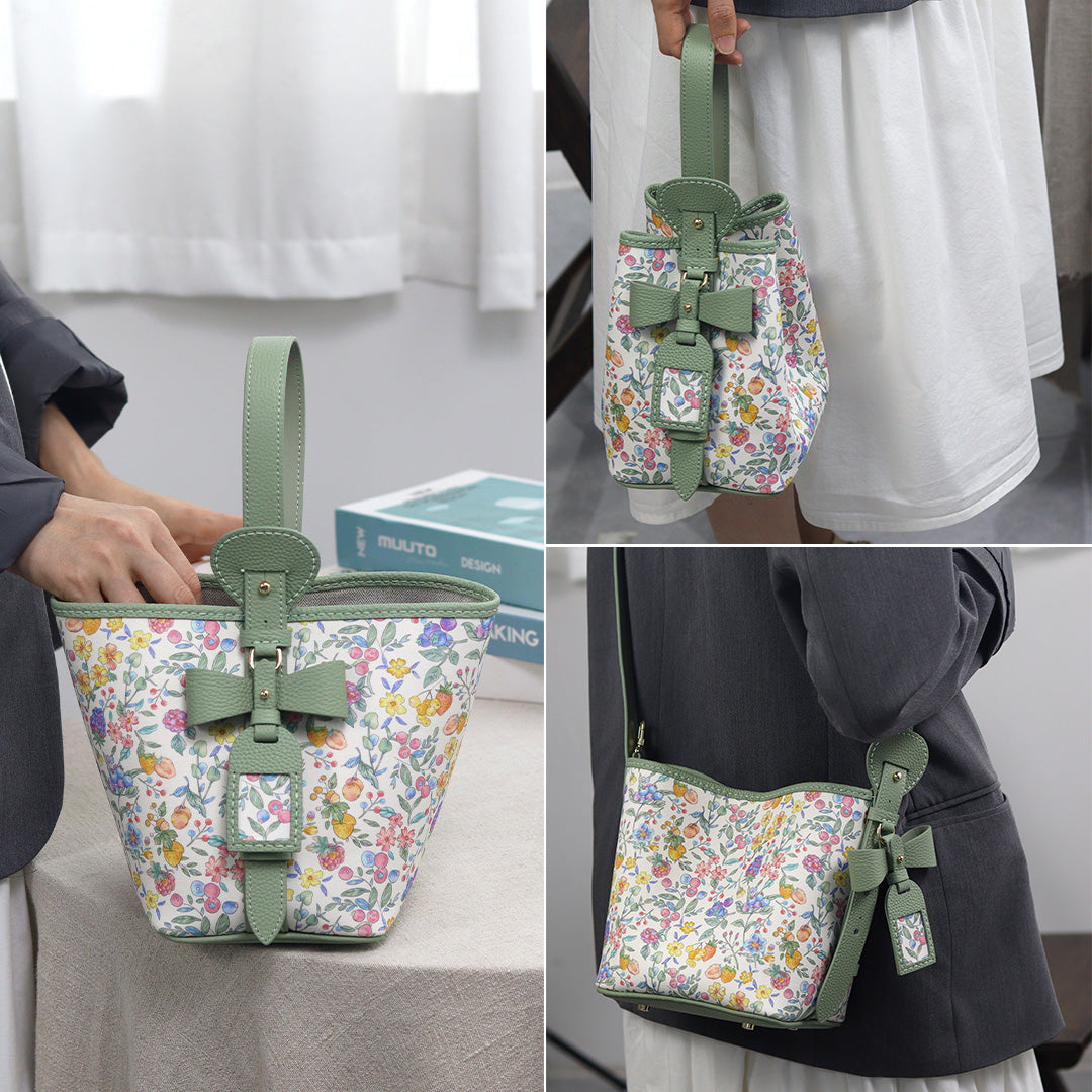 Fingerart Leather DIY Hand-Sewn Bag Kit – Bownot Accent Leather & Fabric Bag