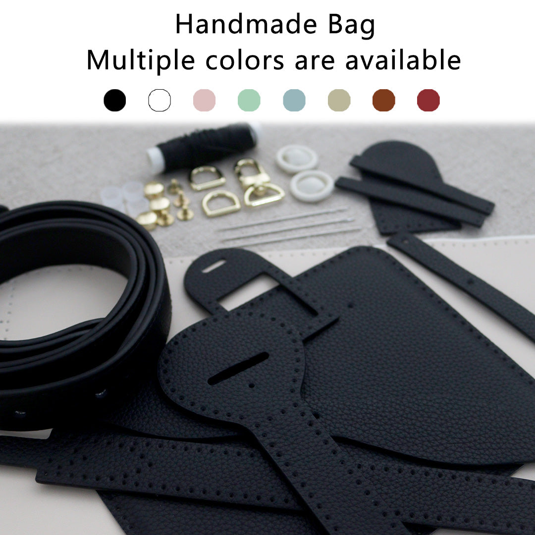 Fingerart Leather DIY Hand-Sewn Bag Kit – Bownot Accent Leather & Fabric Bag