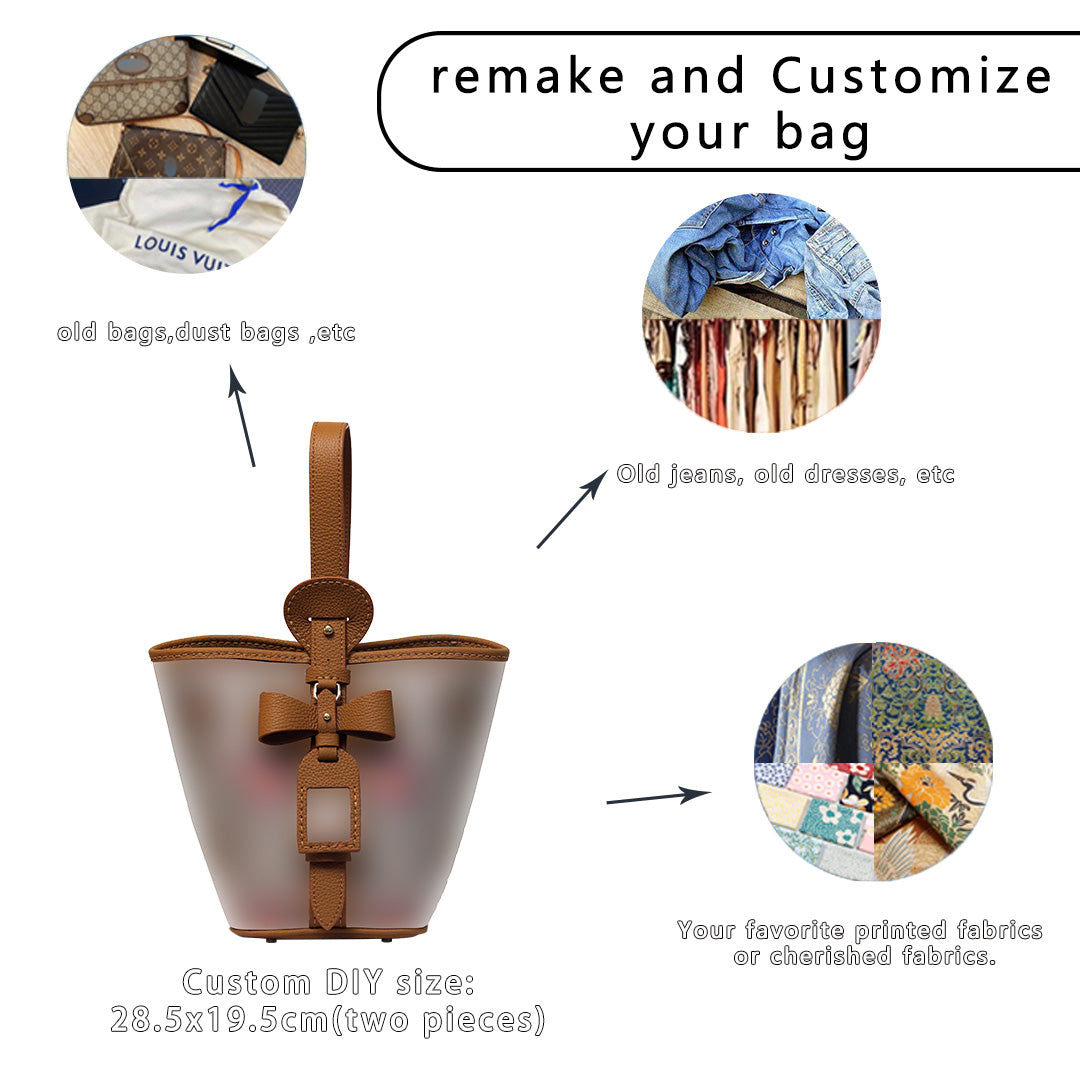 Fingerart Leather DIY Hand-Sewn Bag Kit – Bownot Accent Leather & Fabric Bag