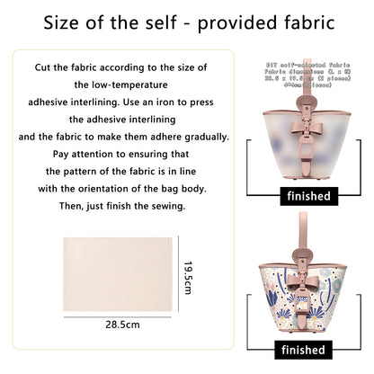 Fingerart Leather DIY Hand-Sewn Bag Kit – Bownot Accent Leather & Fabric Bag