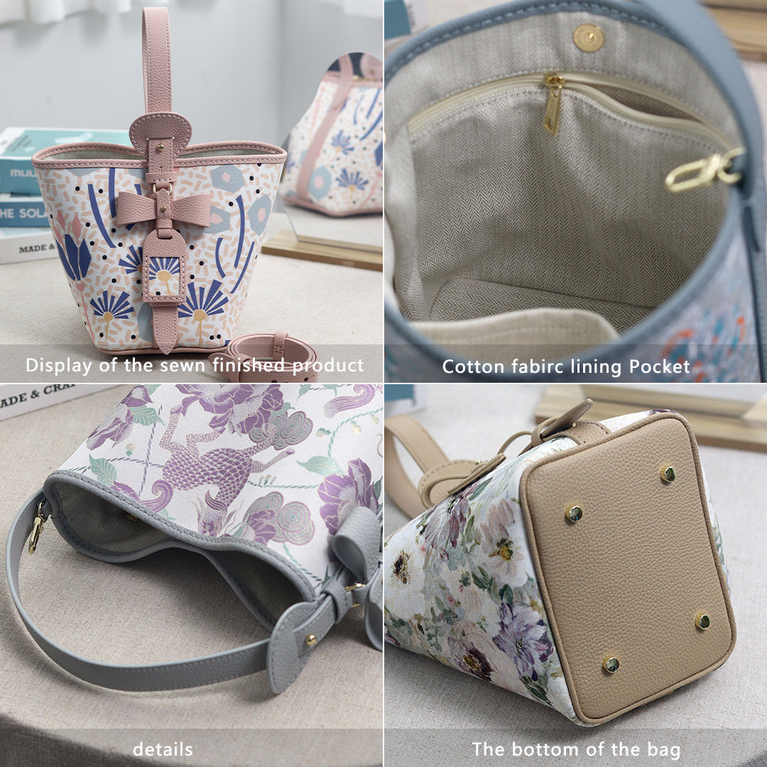 Fingerart Leather DIY Hand-Sewn Bag Kit – Bownot Accent Leather & Fabric Bag