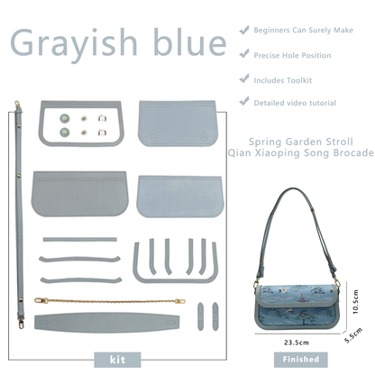 FingerArt Leather Single ShoulderCrossbody Brick-shaped Bag DlY Kit