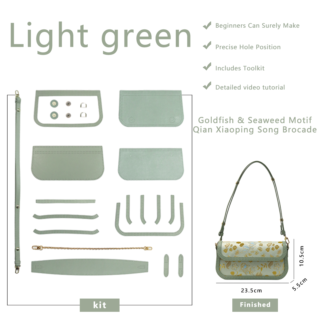 FingerArt Leather Single ShoulderCrossbody Brick-shaped Bag DlY Kit