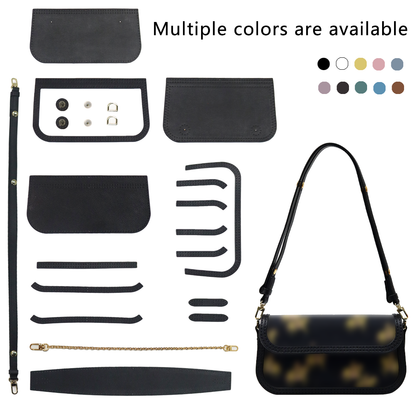 FingerArt Leather Single ShoulderCrossbody Brick-shaped Bag DlY Kit