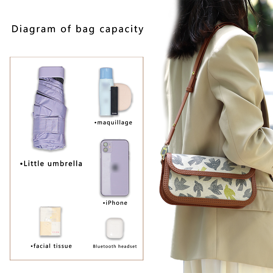 FingerArt Leather Single ShoulderCrossbody Brick-shaped Bag DlY Kit