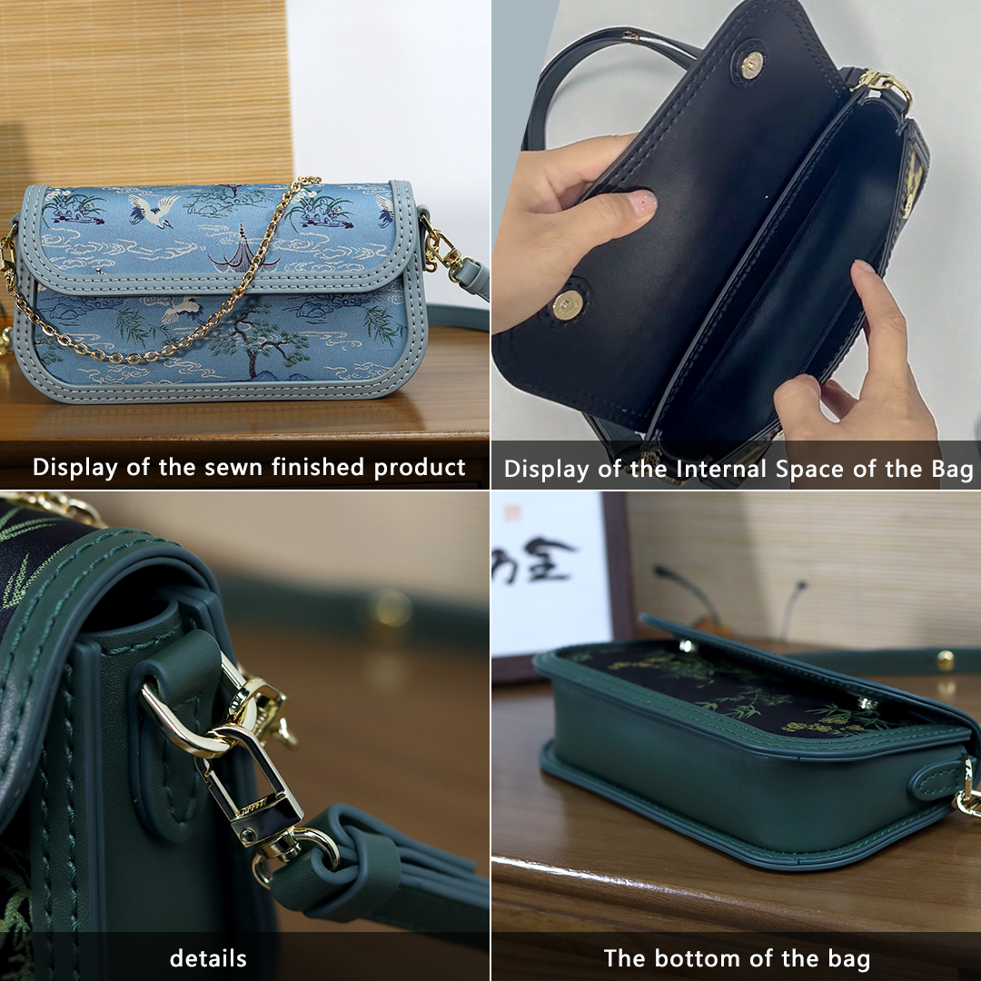 FingerArt Leather Single ShoulderCrossbody Brick-shaped Bag DlY Kit