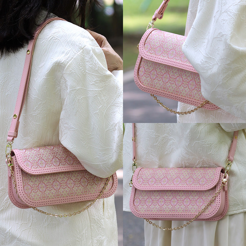 FingerArt Leather Single ShoulderCrossbody Brick-shaped Bag DlY Kit