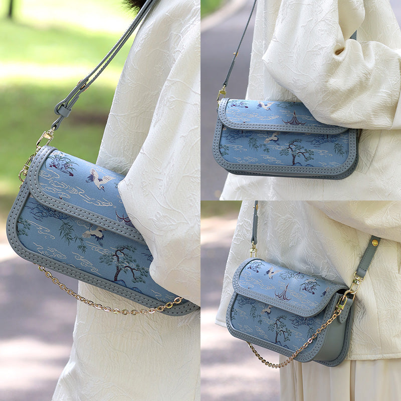 FingerArt Leather Single ShoulderCrossbody Brick-shaped Bag DlY Kit