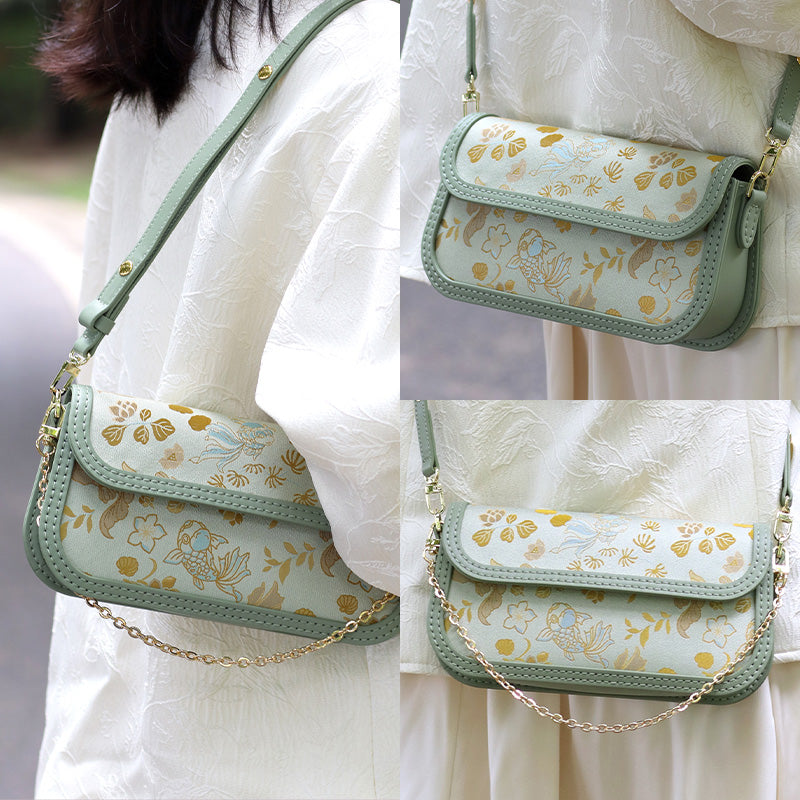 FingerArt Leather Single ShoulderCrossbody Brick-shaped Bag DlY Kit