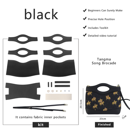 FingerArt Leather Crossbody and Handheld Cookie Bag DIY Kit