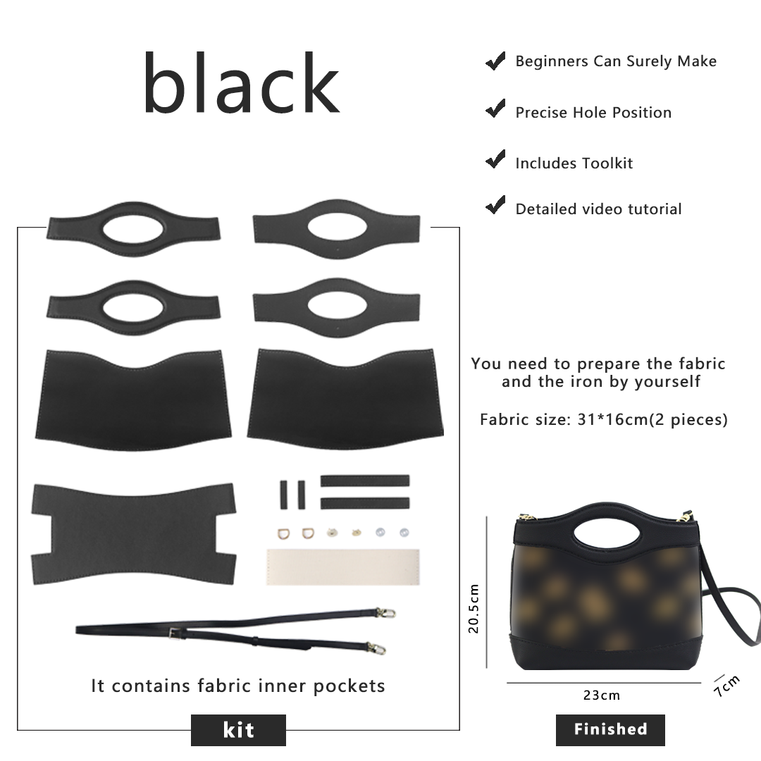 FingerArt Leather Crossbody and Handheld Cookie Bag DIY Kit