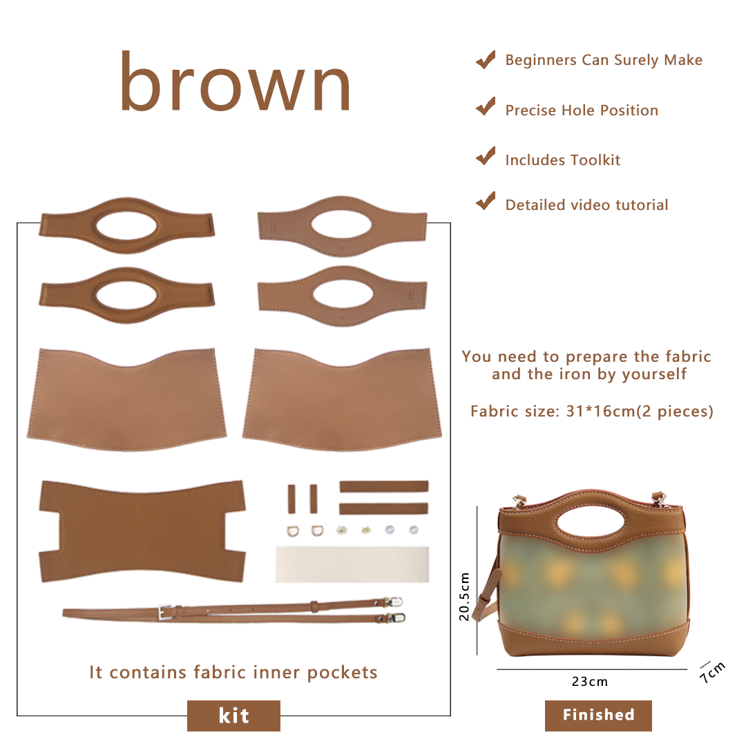 FingerArt Leather Crossbody and Handheld Cookie Bag DIY Kit