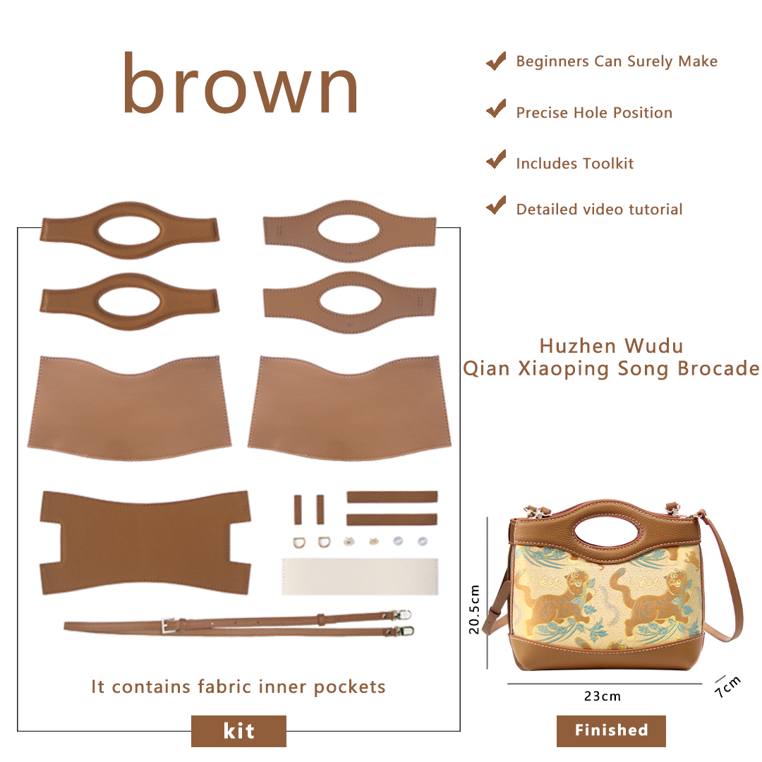 FingerArt Leather Crossbody and Handheld Cookie Bag DIY Kit
