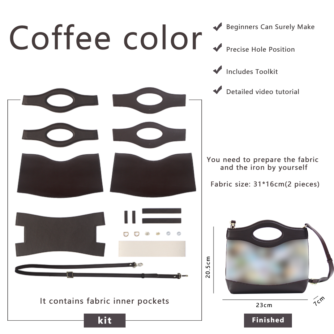 FingerArt Leather Crossbody and Handheld Cookie Bag DIY Kit