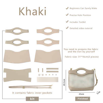 FingerArt Leather Crossbody and Handheld Cookie Bag DIY Kit