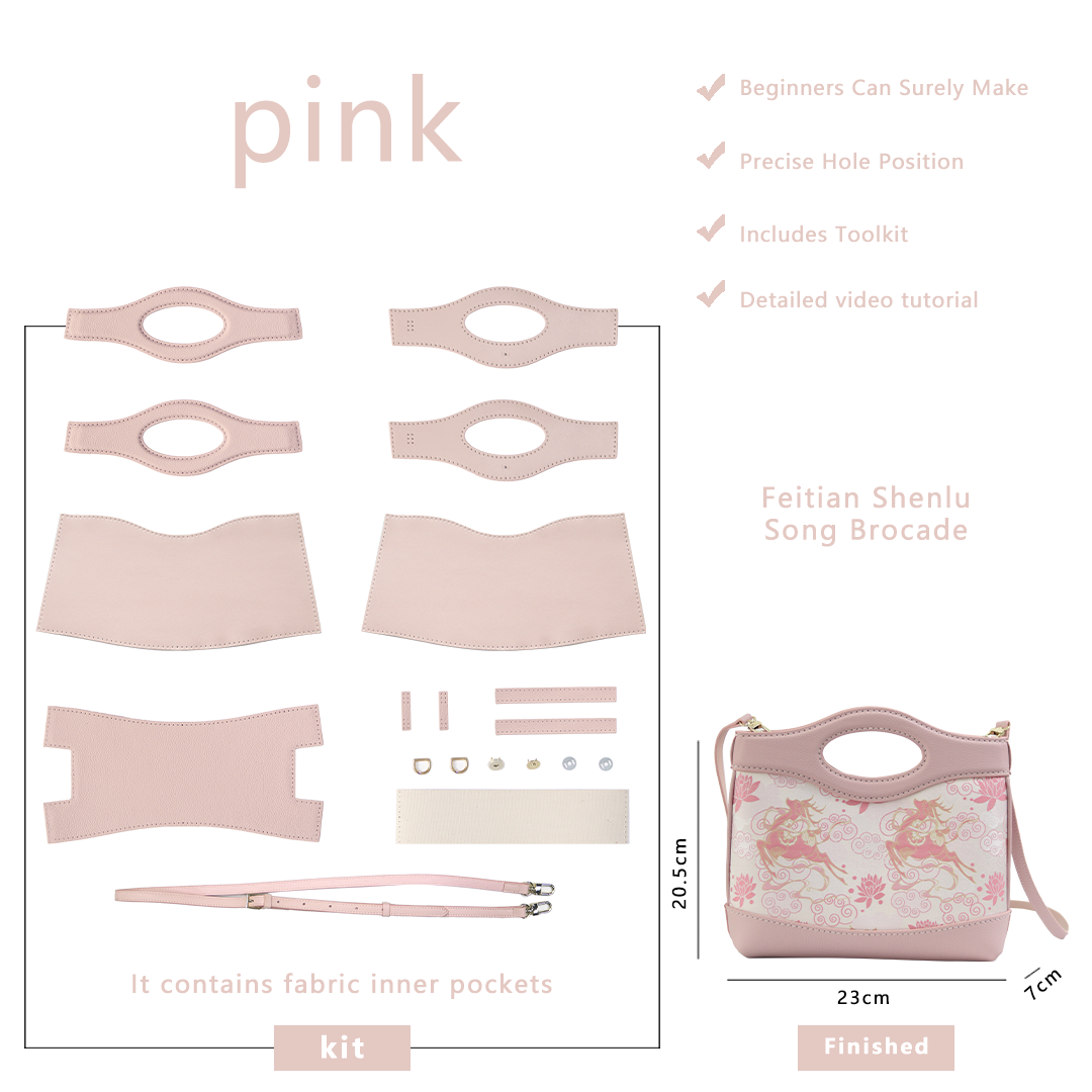 FingerArt Leather Crossbody and Handheld Cookie Bag DIY Kit