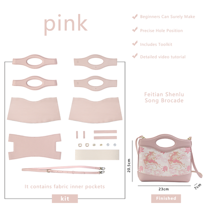 FingerArt Leather Crossbody and Handheld Cookie Bag DIY Kit