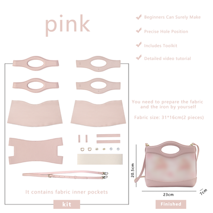 FingerArt Leather Crossbody and Handheld Cookie Bag DIY Kit