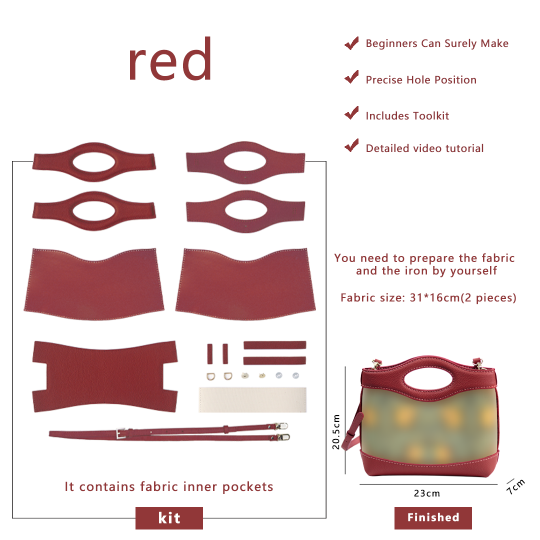 FingerArt Leather Crossbody and Handheld Cookie Bag DIY Kit