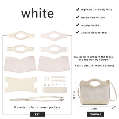 FingerArt Leather Crossbody and Handheld Cookie Bag DIY Kit