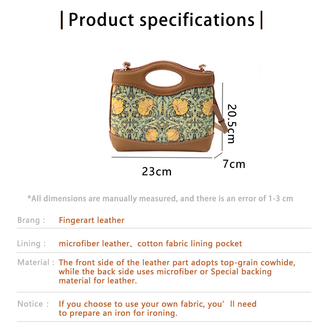 FingerArt Leather Crossbody and Handheld Cookie Bag DIY Kit