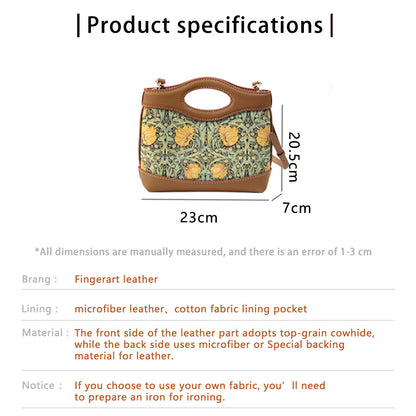 FingerArt Leather Crossbody and Handheld Cookie Bag DIY Kit