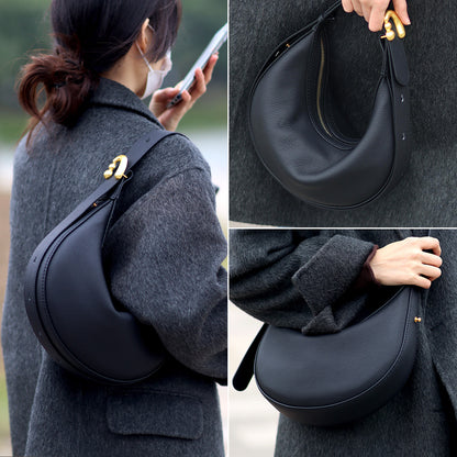 Fingerart Leather Top Grain leather Crescent Bag DIY Kit