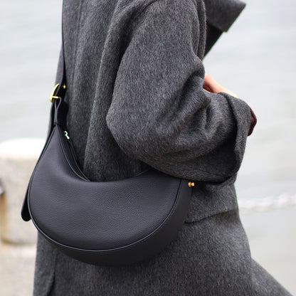 Fingerart Leather Top Grain leather Crescent Bag DIY Kit