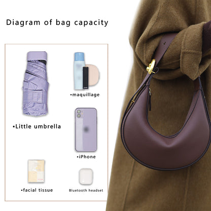 Fingerart Leather Top Grain leather Crescent Bag DIY Kit