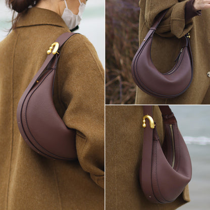 Fingerart Leather Top Grain leather Crescent Bag DIY Kit