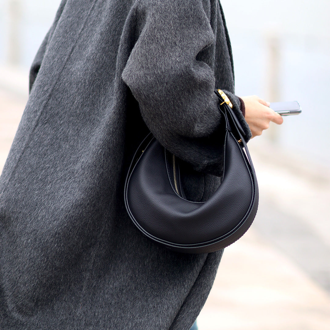 Fingerart Leather Top Grain leather Crescent Bag DIY Kit