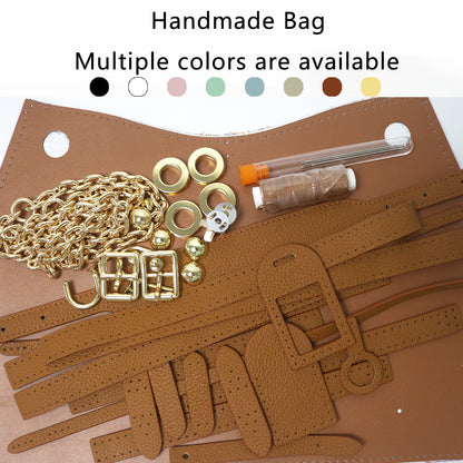 FingerArt Leather Dragon Tassel BB Bag DlY Kit, Leather and FabricCombination