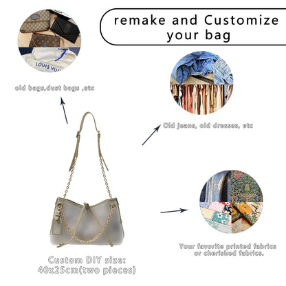 FingerArt Leather Dragon Tassel BB Bag DlY Kit, Leather and FabricCombination