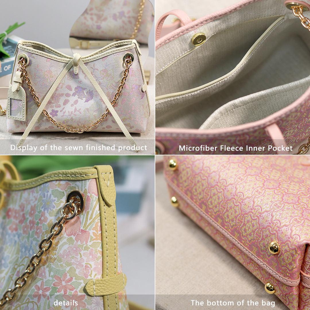 FingerArt Leather Dragon Tassel BB Bag DlY Kit, Leather and FabricCombination