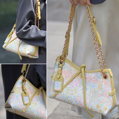 FingerArt Leather Dragon Tassel BB Bag DlY Kit, Leather and FabricCombination