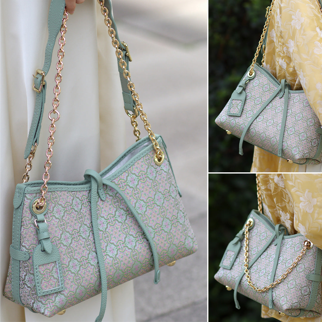 FingerArt Leather Dragon Tassel BB Bag DlY Kit, Leather and FabricCombination