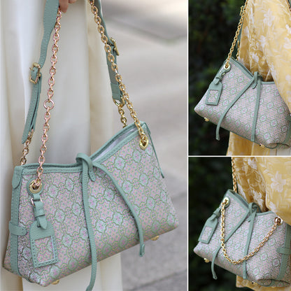 FingerArt Leather Dragon Tassel BB Bag DlY Kit, Leather and FabricCombination