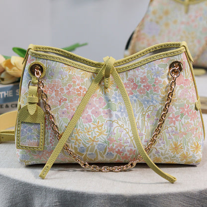 FingerArt Leather Dragon Tassel BB Bag DlY Kit, Leather and FabricCombination