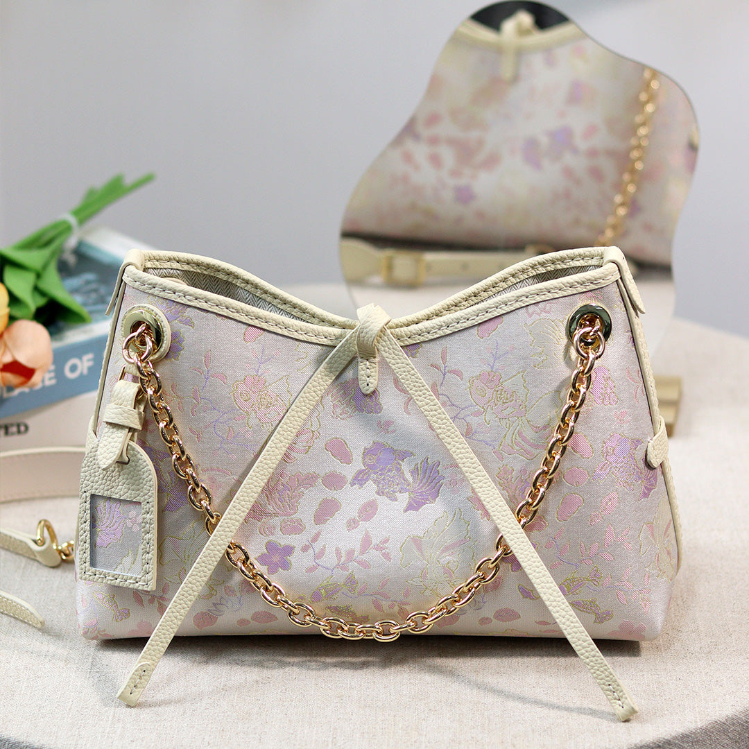 FingerArt Leather Dragon Tassel BB Bag DlY Kit, Leather and FabricCombination